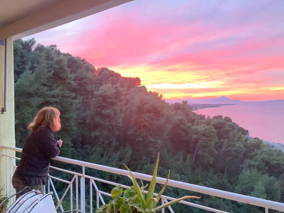 Amfiteatrico Sea View - Kalamos Attiki Daire Markopoulon Oropou Dış mekan fotoğraf